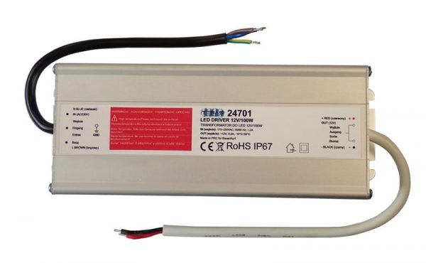Transformators Led lampām līdz 100W 12V