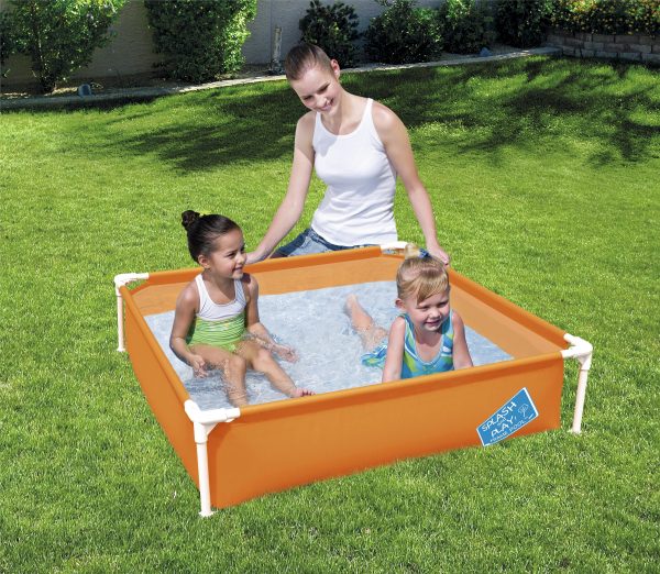 Bērnu karkasa baseins "First frame pool" Oranžs 122x122x30.5cm