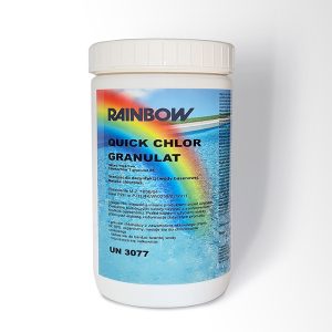 Ātri šķīstošas hlora granulas Rainbow