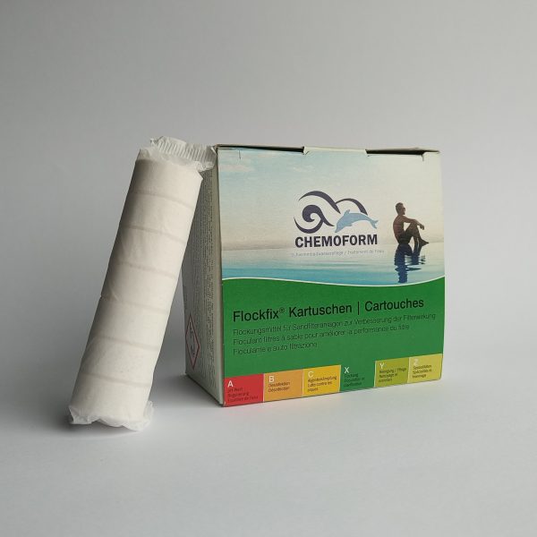 Ūdens dzidrinātājs Chemoform Flockfix Cartridges 1kg.